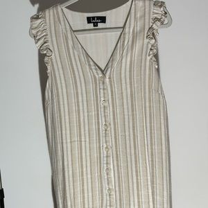 Stripped Neutral Dress